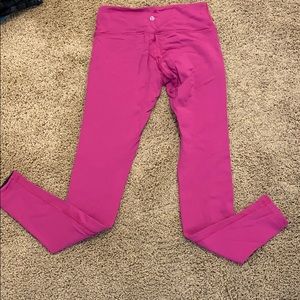 Lulu🍋 Reversible Pink/Black full length Leggings